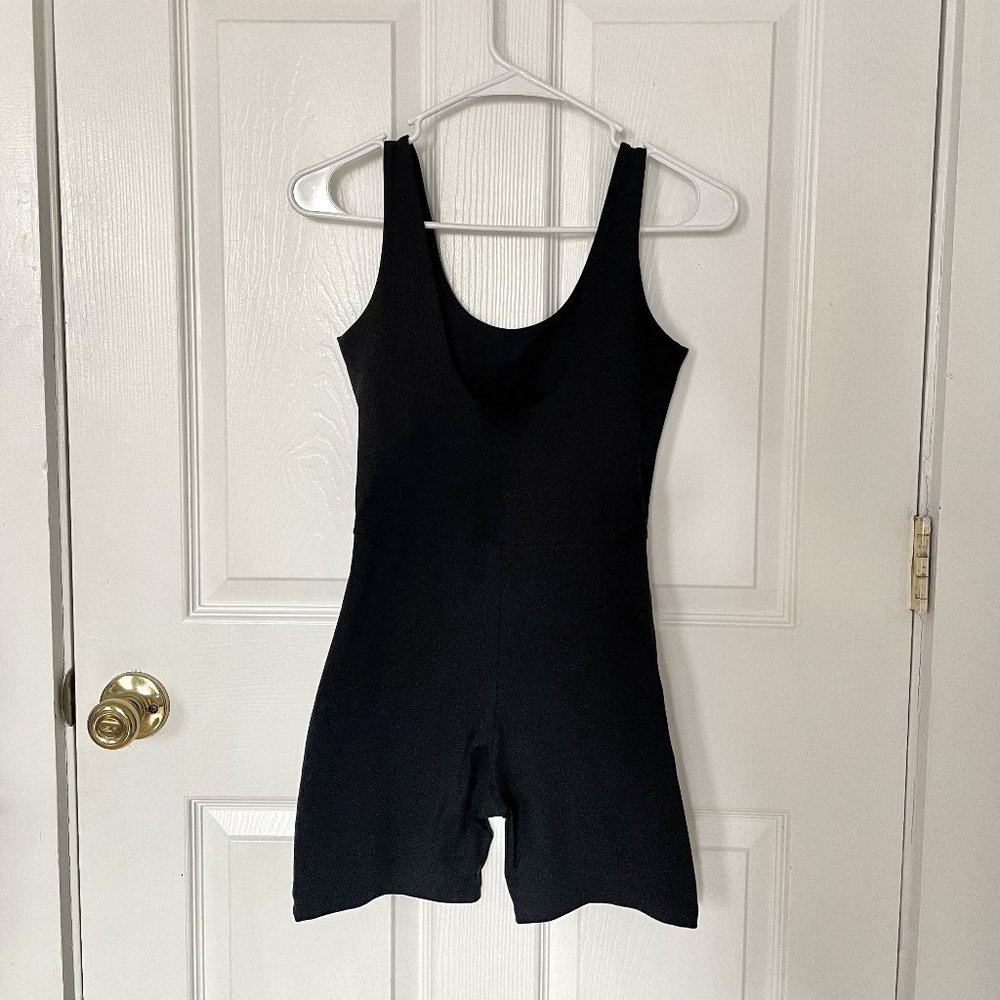 Girlfriend Black Bike Unitard (Size Small)